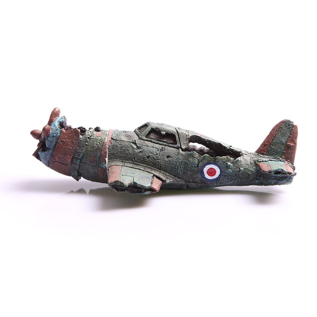 Wrecked Bomber Magnetic Glass Ornament
