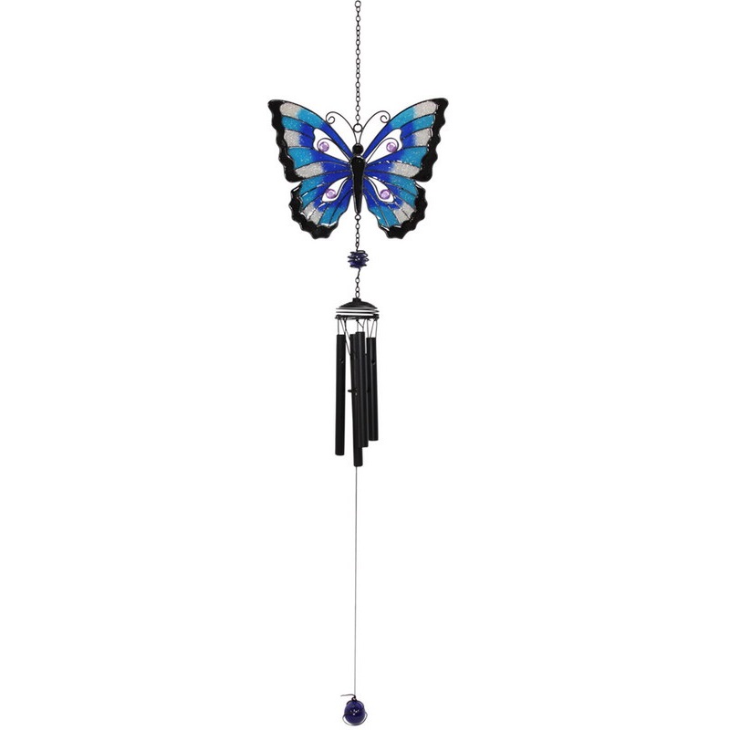 Epoxy Glitter Butterfly Chime