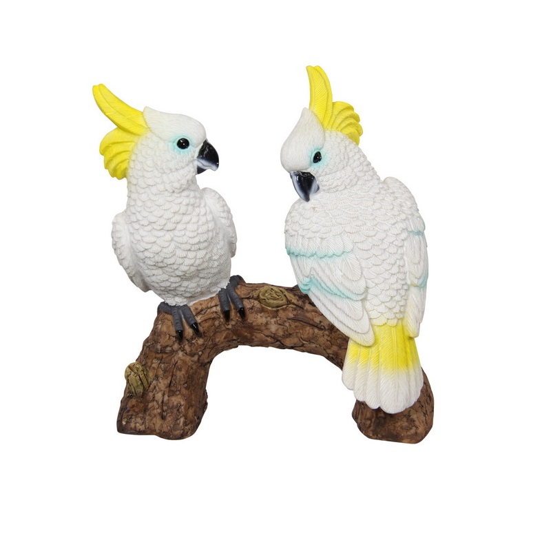 Twin Cockatoos on Branch