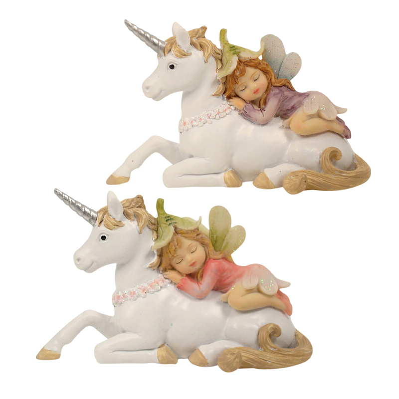 Fairy Sleeping on Unicorn