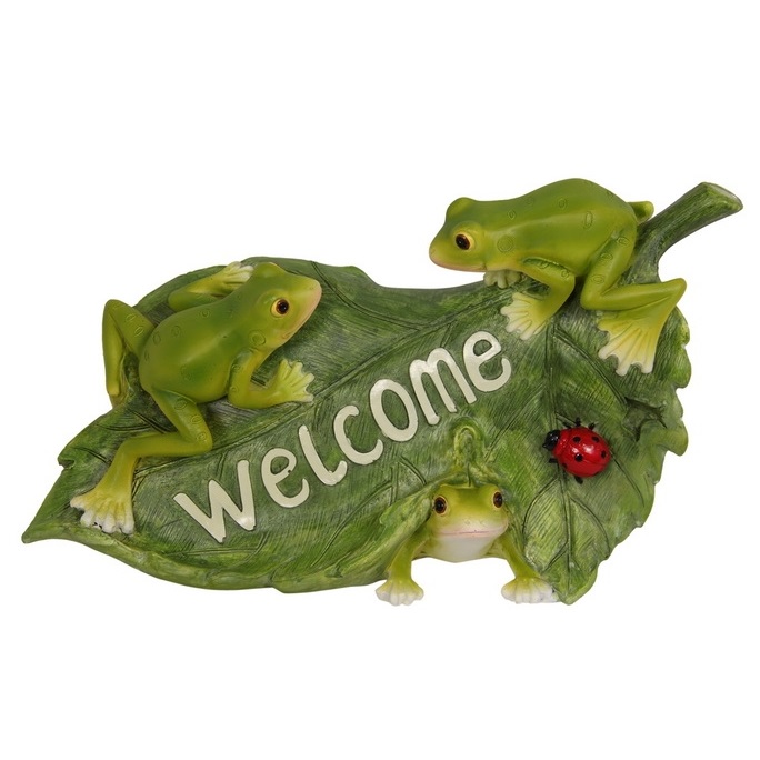 Welcome Frogs on Leaf