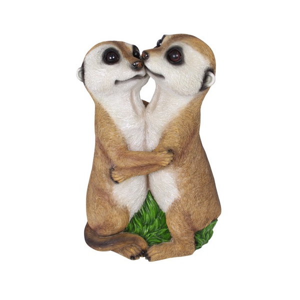 Hugging Meerkat Couple