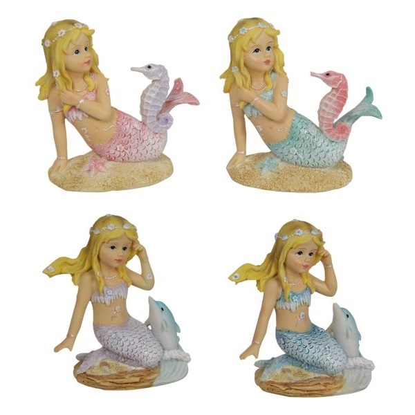 Mermaid with Dolphin or Seahorse