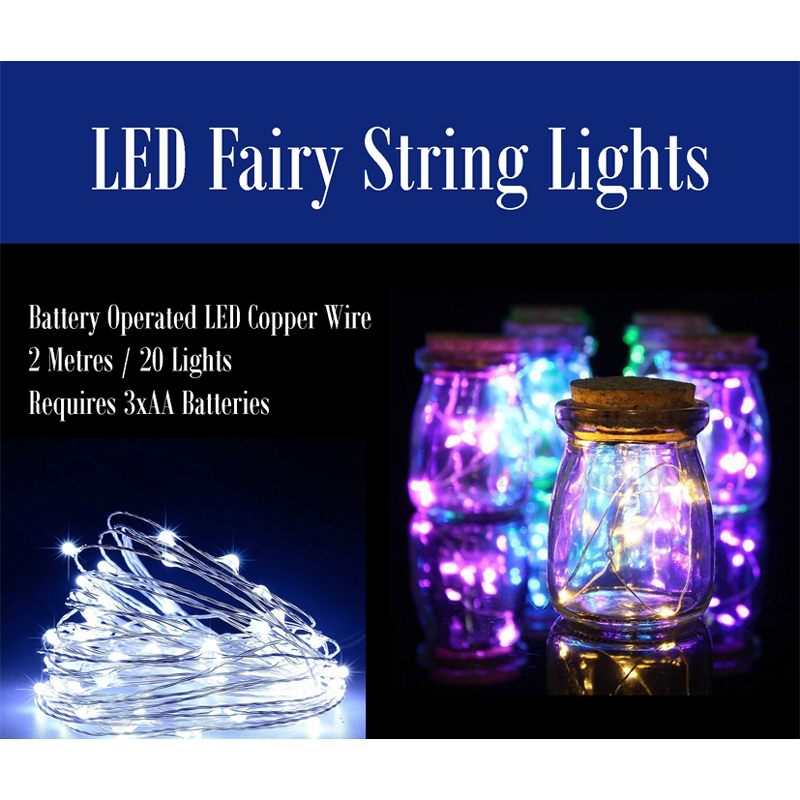LED Fairy String Lights - 2 Metres